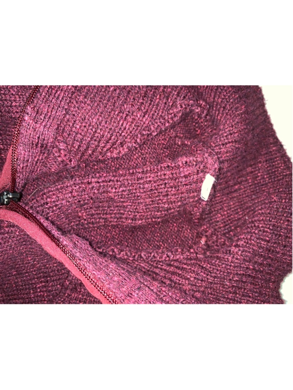 Women's lululemon summit stride Burgundy Quarter-Zip Knit Sweater, Size S - Picture 8 of 14